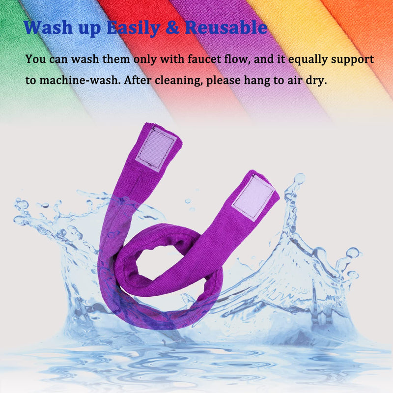 Chew Necklaces for Sensory Kids Boys Girls, Fabric Necklace for Toddler Chewing Alternative Oral Biting Toys, Terry Cloth Absorbent Chewy Toy Autism for ADHD SPD Fidgeting Necklace 6 Pack