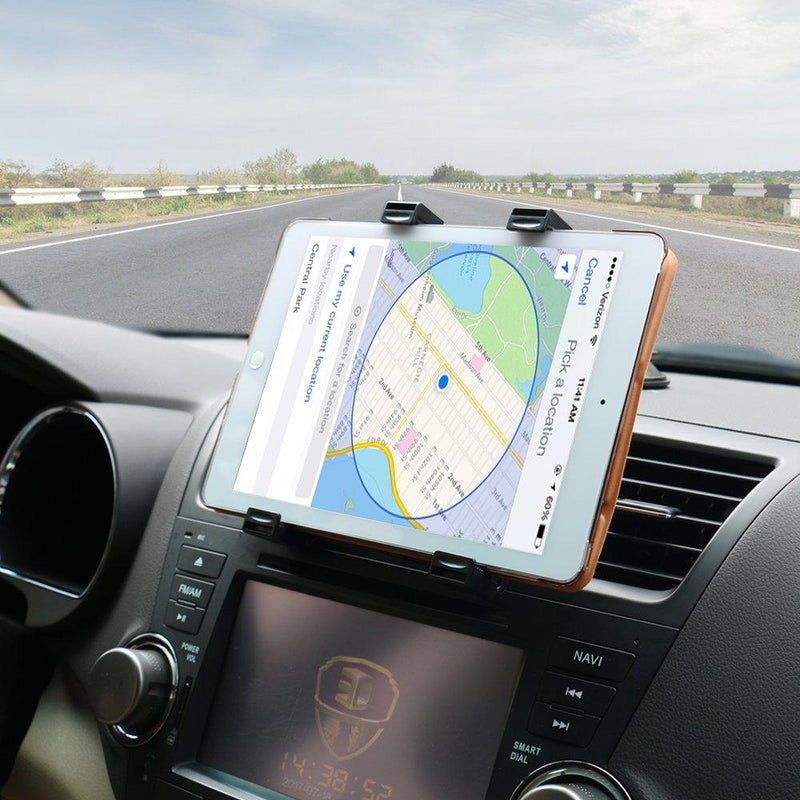 Tablet Car Mount ,OHLPRO Universal Tablet Holder for Car Windshield Dash Dashboard, 360 Degree Rotation,TPU Suction gel stick, for iPad Mini 4/3/2/1Samsung Galaxy Size 7"- 10.5" Tablet Mount