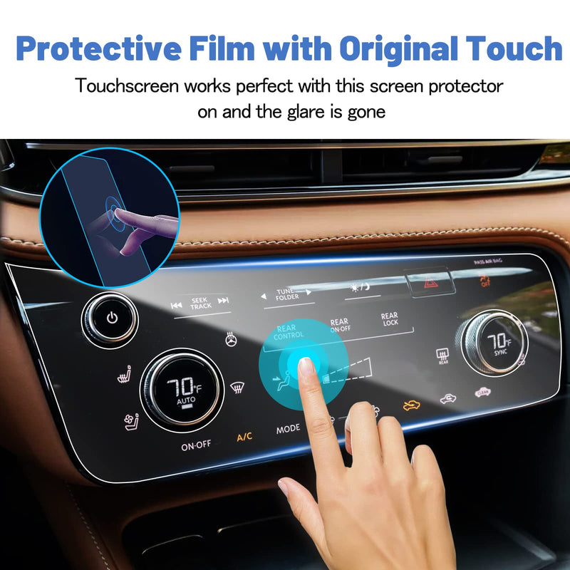 SHAOHAO for 2022 Infiniti QX60 Screen Protector 2023 2022 QX60 AC Panel Screen Protector, Fit for Infiniti QX60 2022 Air Conditioner Screen Protector QX60 2022 2023 AC Panel Screen Protector for Infiniti QX60 2022 2023