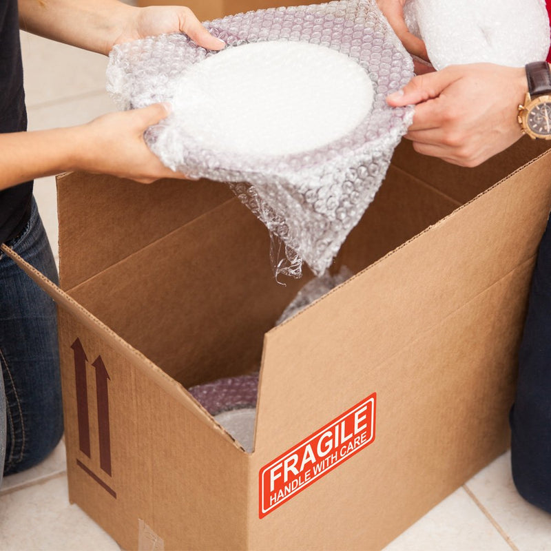 Fragile 1"x3" Handle with Care Shipping Stickers, 1000 Labels Per Roll