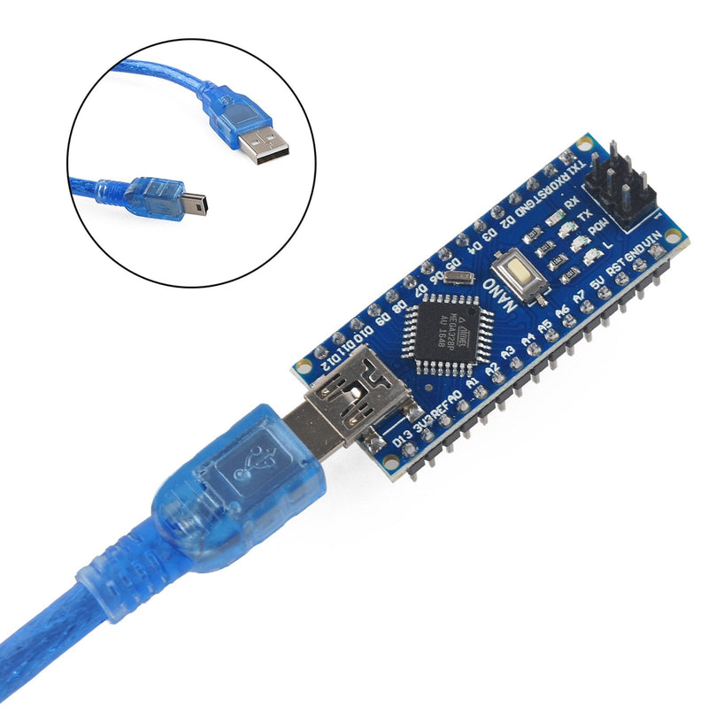 Mini Nano V3.0 ATmega328P 5V 16M Microcontroller Board w/USB Cable for Ar duino IDE