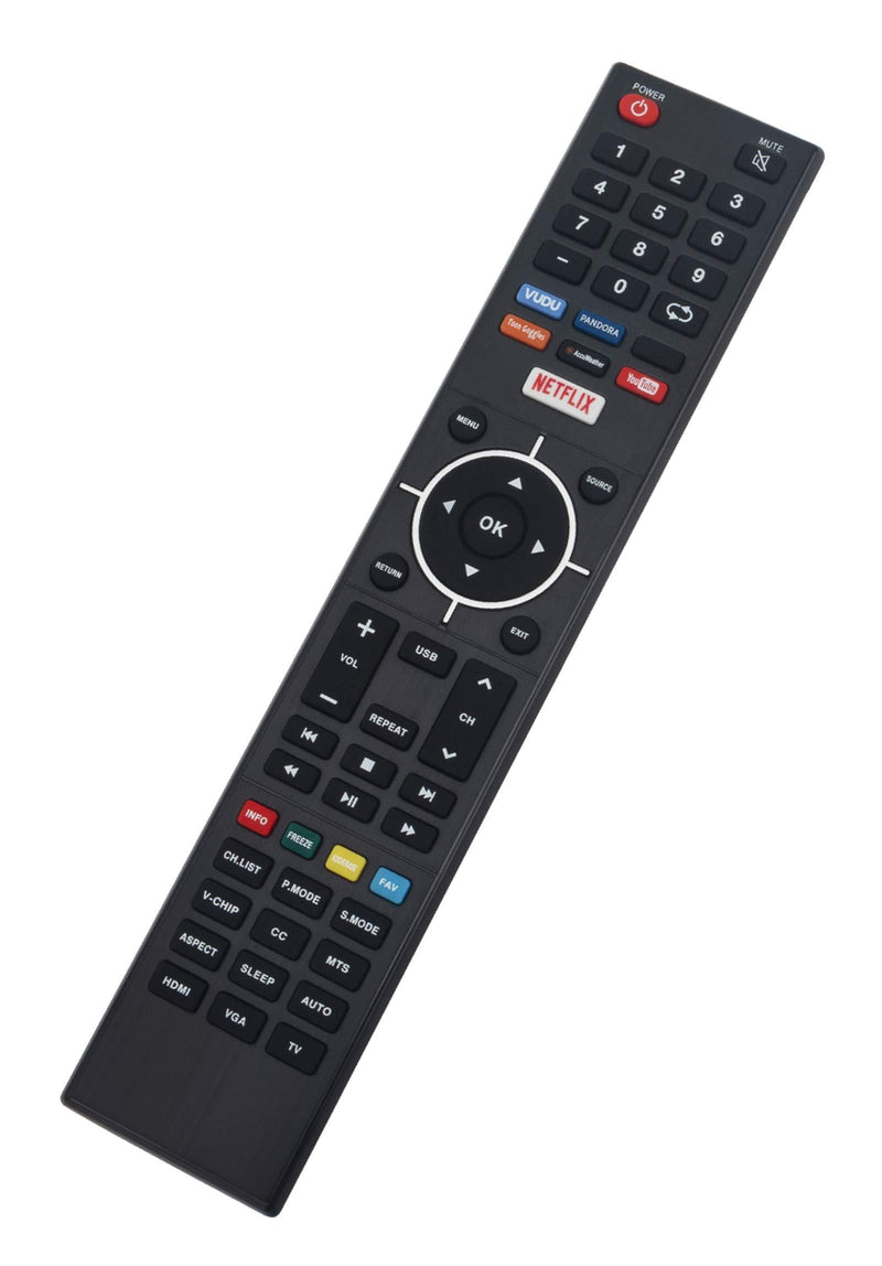 New TV Remote fit for Element 4K Smart E4SJ5516H ELEFJ322S ELSFS422 E4SFC421 E4SFC551 E4SFT551 Elst3216h E4SFC651 ELEFS403S ELSFS502 E4S4316H LED TV Remote Control with VUDU Netflix Keys E4ST4316H