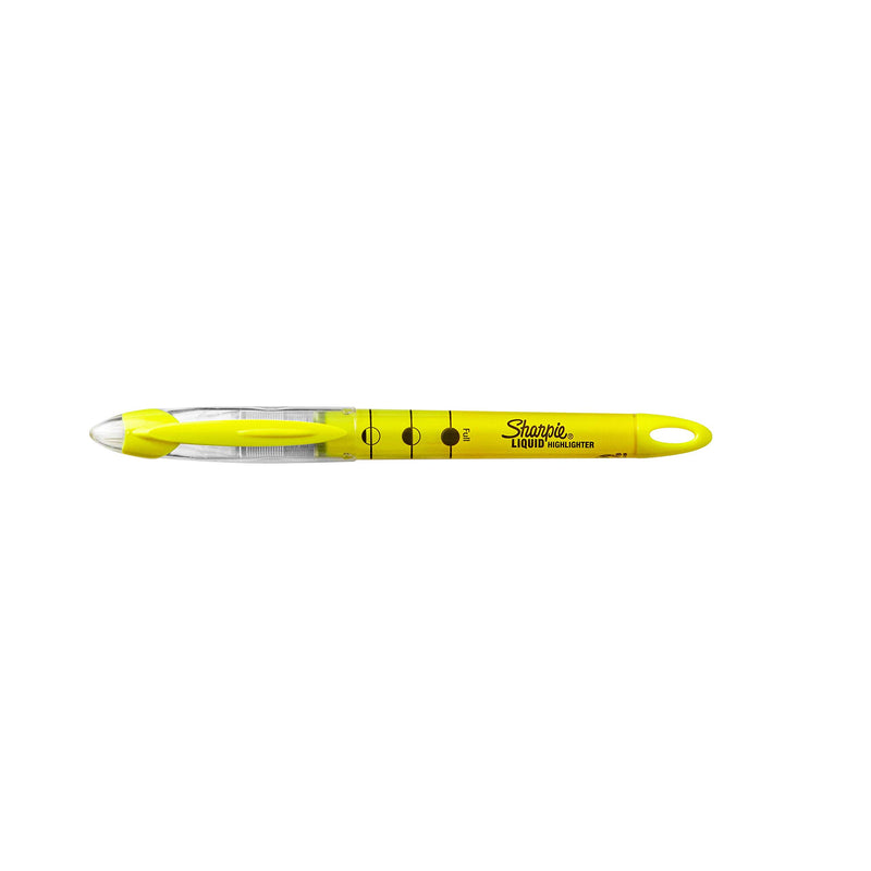 Sharpie Liquid Highlighters, Chisel Tip, Fluorescent Green, Box of 12 Yellow 12-Count