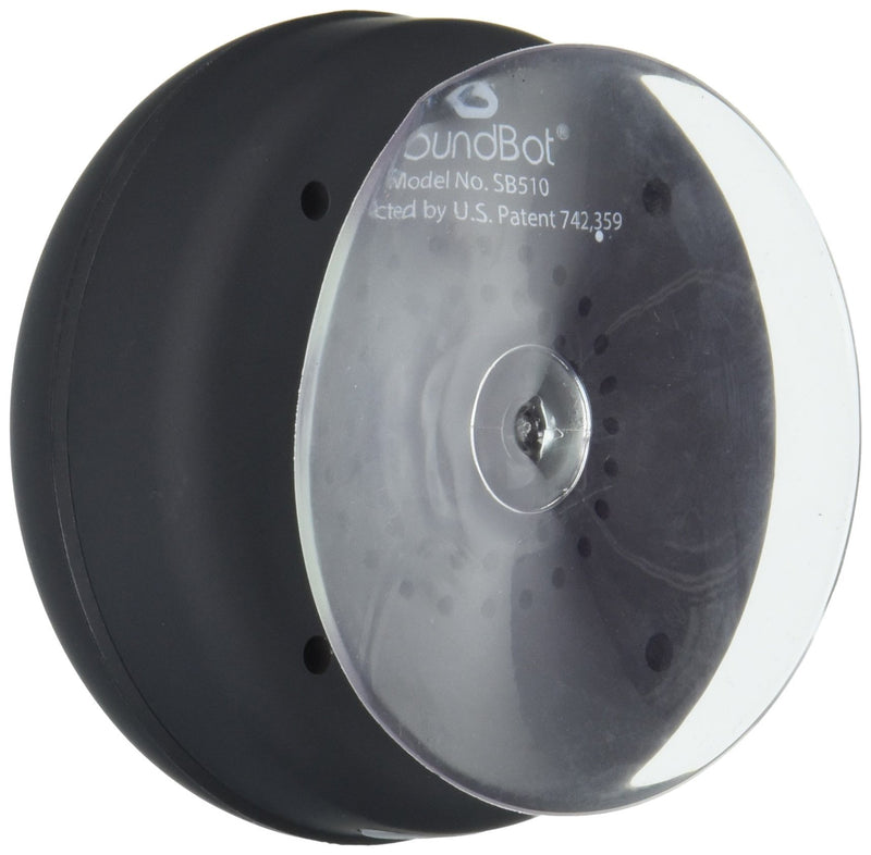 SoundBot SB510 HD Water Proof Bluetooth 4.0 Speaker, Mini Water Resistant Wireless Shower Speaker, Handsfree Portable Speakerphone with Built-in Mic BLK
