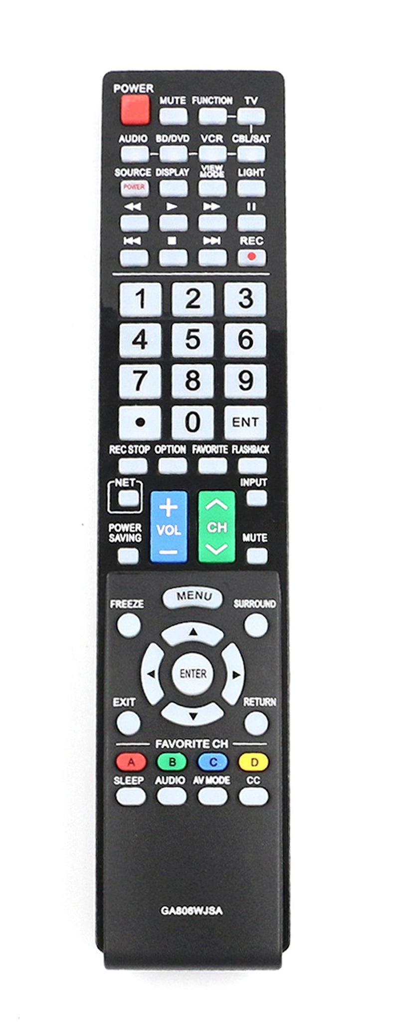 VINABTY New GA806WJSA Replaced Remote fit for Sharp Aquos LCD TV LC-40LE700 LC-40LE700UN LC-46LE700 LC-46LE700UN LC-52LE700 LC-40LE700UN SXV-4035
