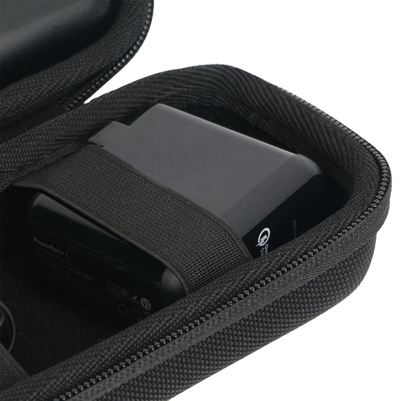 Khanka Hard Travel Case Replacement for Anker PowerCore 20100 mAh Power Bank (Black) black