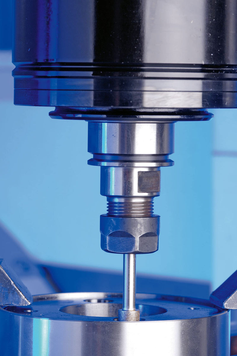 PFERD diamond grinding point cylindrical shape | Ø 8.0mm shaft ø 6mm D126 (medium) | 36008010 – for grinding holes/radius diameter 8.0mm grit D126