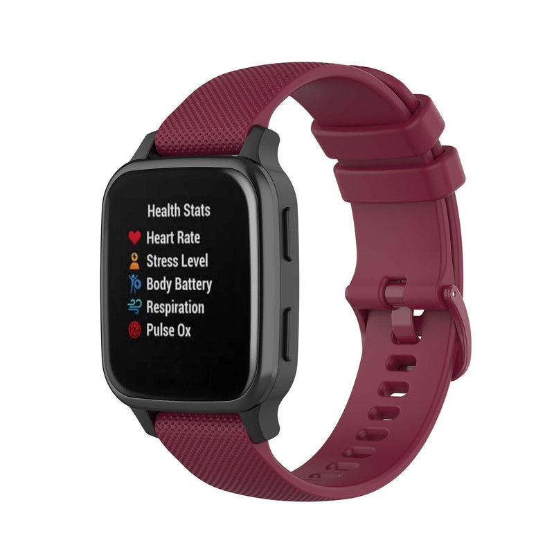 TenCloud 6-Pack Bands Compatible with Garmin Venu 2 Plus Venu SQ 20mm Wrist Strap Quick Release Waterproof Soft Silicone Band for Venu Sq Music Smartwatch