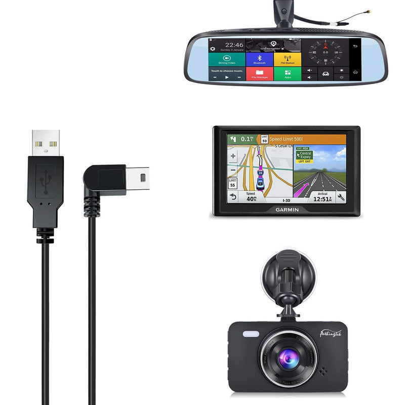 Charging Power Cable for Dash Cam, (11.5 Ft) USB 2.0 to Mini USB Car Vehicle Power Charger Adapter Cord for Garmin Nuvi GPSã€Rearview Mirror Camã€Backup Camera 11.5 Ft