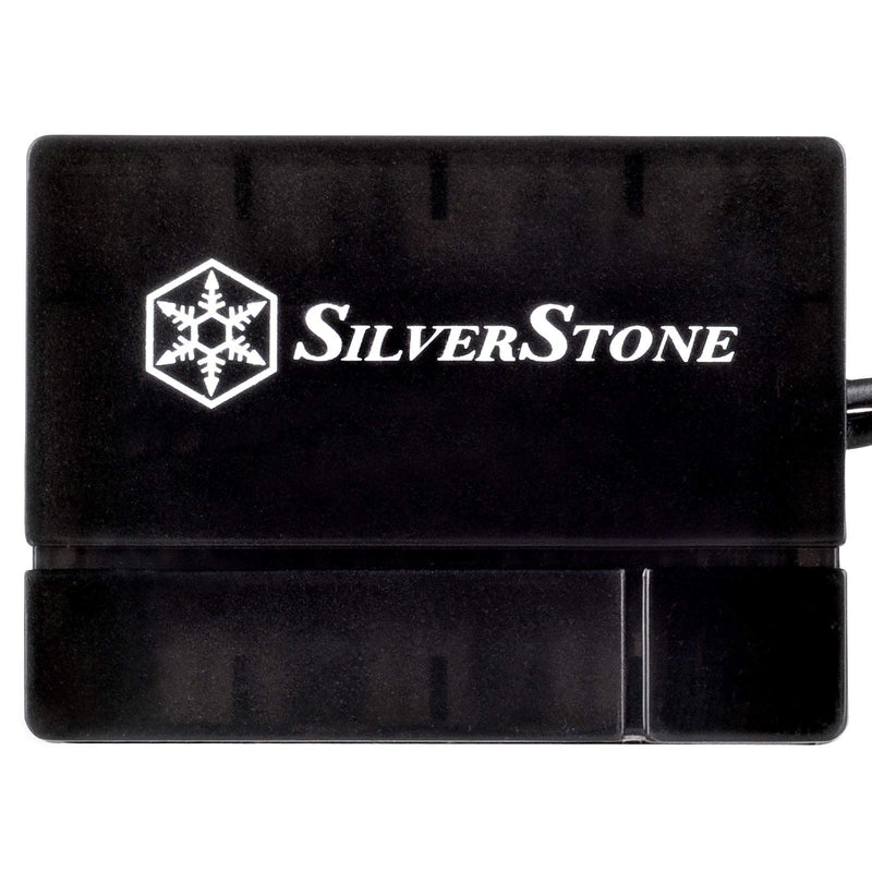 SilverStone Technology Silverstone 8-Port PWM Fan Hub/Splitter for 4-Pin & 3-Pin Fans in Black SST-CPF04-USA (Newest Version)