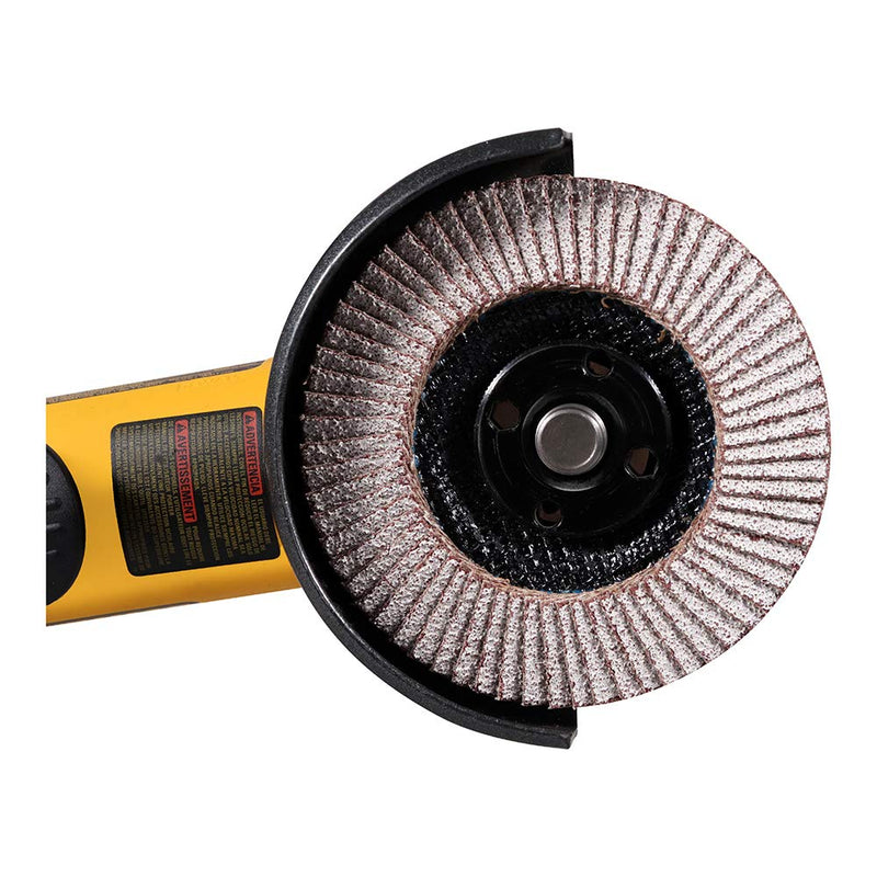 BHA Calcium Coated Flap Discs for Aluminum Type 27, 4.5" x 7/8" - 5 Pack (36 Grit) 36 Grit