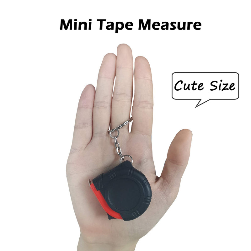 1m/3ft Retractable Tape Measure Mini Keychain Metric/Inch Measuring Tape Portable Tape Ruler with Stable Slide Lock for Body Measuring, Kids(6 Pack)