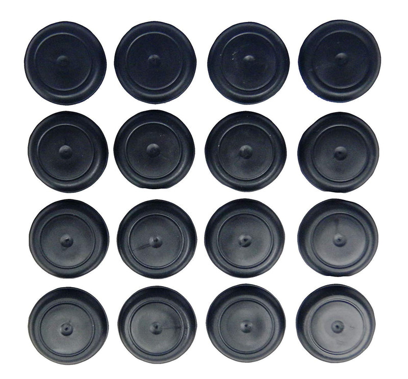 (Pack of 04) BPFE-39 MM (1-1/2â€) Rubber Ergonomic Caplugs w/Flush Type Heads. Fits Hole Size 1.516-1.575"- Metal Thickness .031-.079" Sheet Metal Applications | by SBD