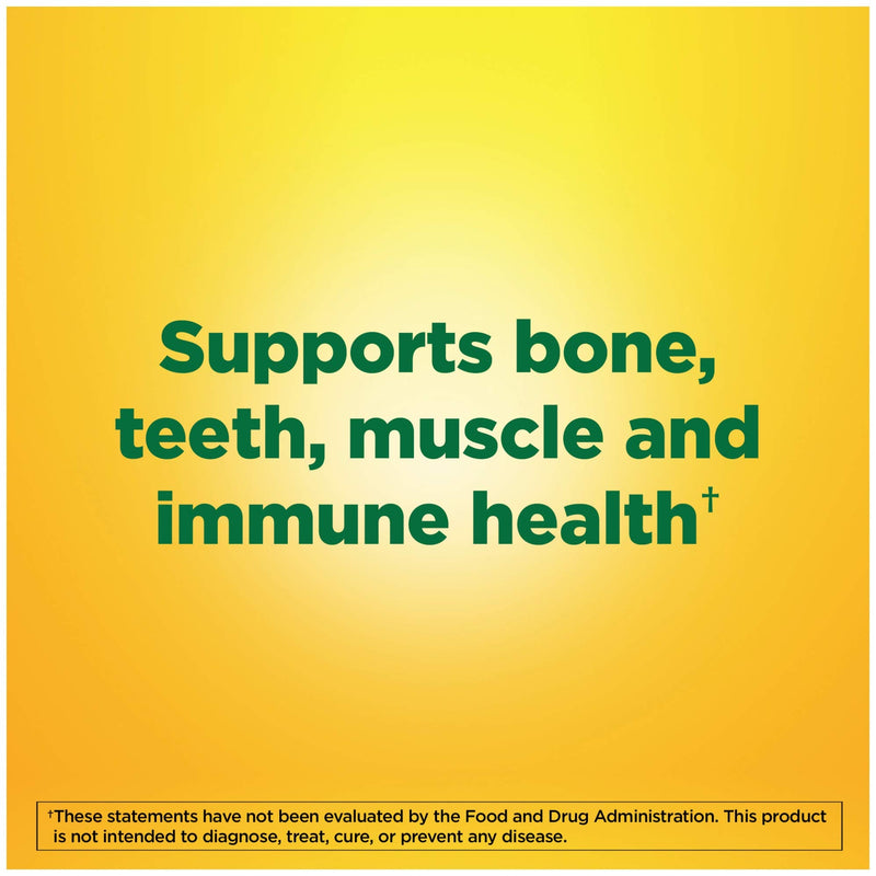 Nature Made Vitamin D3, 100 Tablets, Vitamin D 2000 IU (50 mcg) Helps Support Immune Health, Strong Bones and Teeth, & Muscle Function, 250% of the Daily Value for Vitamin D in One Daily Tablet 100 Count (Pack of 1)