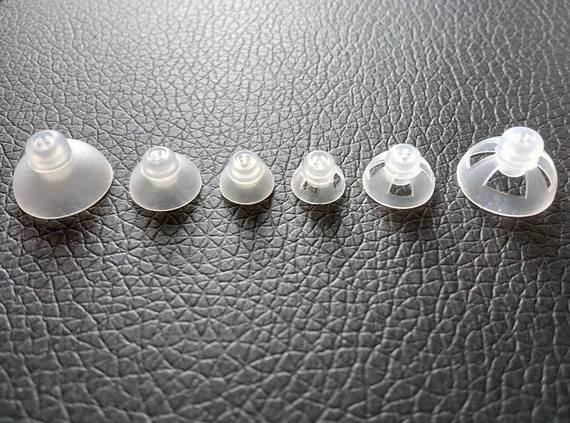 Jungle Care Hearing Aid Ear Piece Open & Closed Domes Set 6mm/9mm/12mm (6 Single Pieces) Comfortable PSAP (Personal Sound Amplifiers Product) Tips, Perfect for Open Air (Open fit), Except for RIC