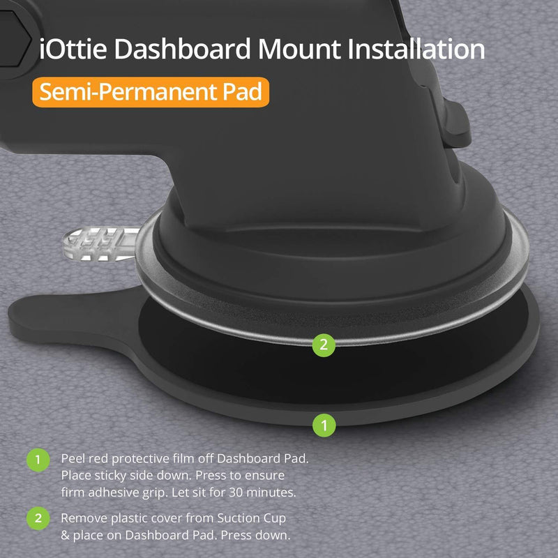 iOttie Easy One Touch 4 Dash & Windshield Universal Car Mount Phone Holder Desk Stand for iPhone, Samsung, Moto, Huawei, Nokia, LG, Smartphones
