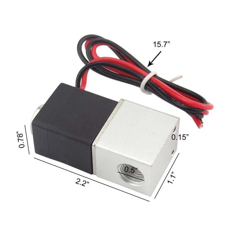 1/4inch DC 12V 2 Way Normally Closed Electric Solenoid Air Valve
