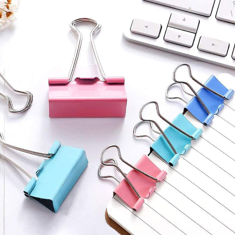 18 Pcs Colorful Extra Large Binder Clips 2 inch for Office