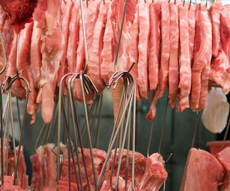 HONSHEN 8 Inch 4mm Meat Hooks S-Hook Stainless Steel Meat Processing Butcher Hook Pot Hooks (8 Inch)