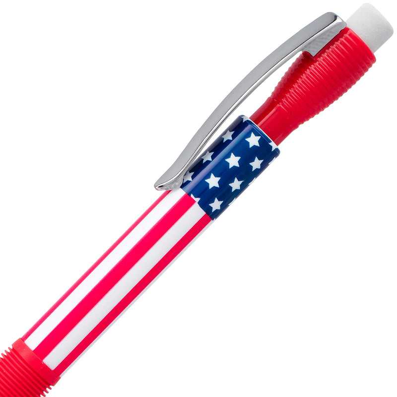 Icy Mechanical Pencil, (0.7mm) Medium Line, Flag Barrel, Assorted Grips (B/C/W), 3-PK 3 Pack