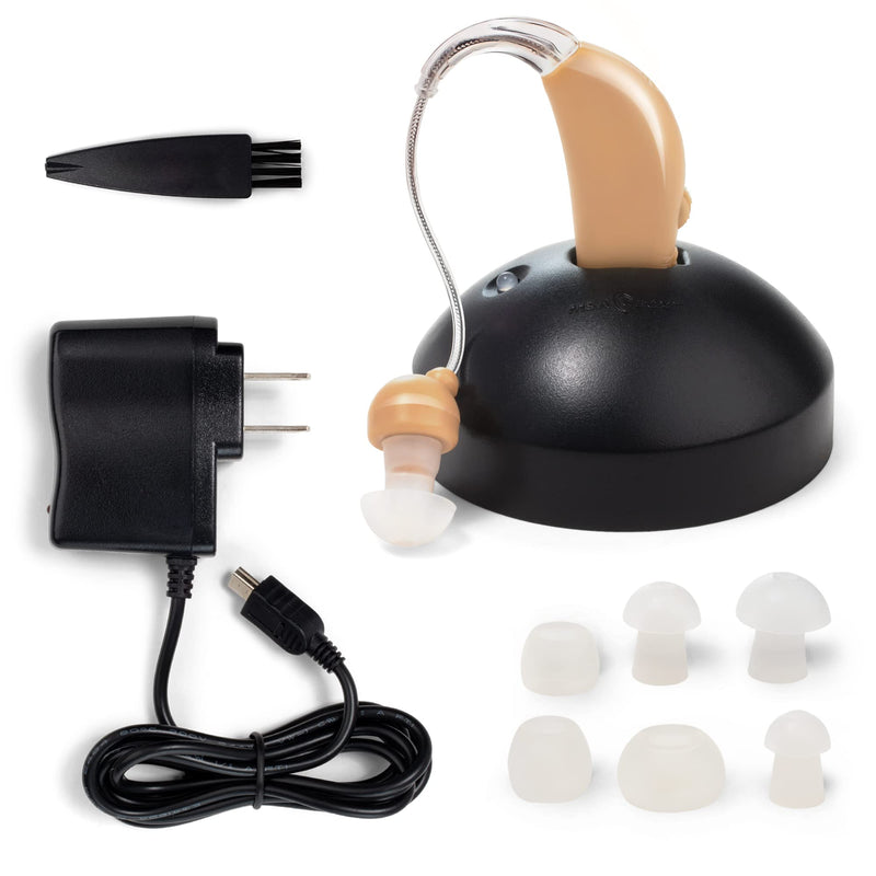MSA 30X Sound Amplifier, Rechargeable Sound Amplifier with Tips and Cleaning Brush (2 Pieces) 2 MSA 30X Nude Sound Amplifiers w/ Kit