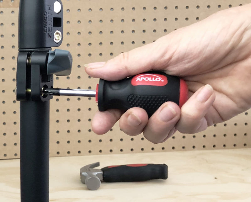 Apollo Tools DT0240 Stubby Tool Set, 4-Piece, Red