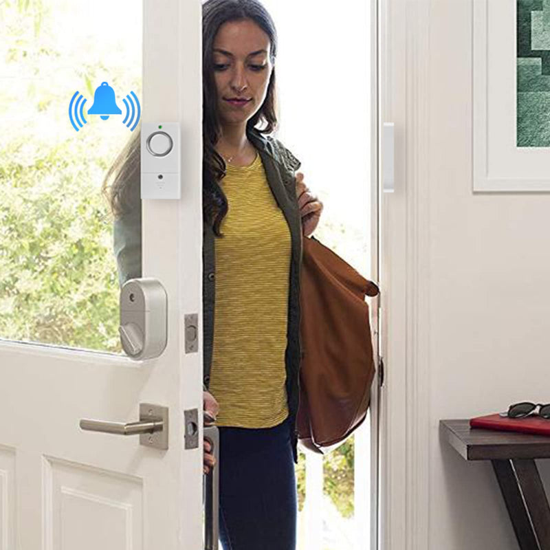 Window Door Alarm, Wireless Personal Home Kids Security Alarms with Chime for House, RV, Office, Business Safe (6Pack)
