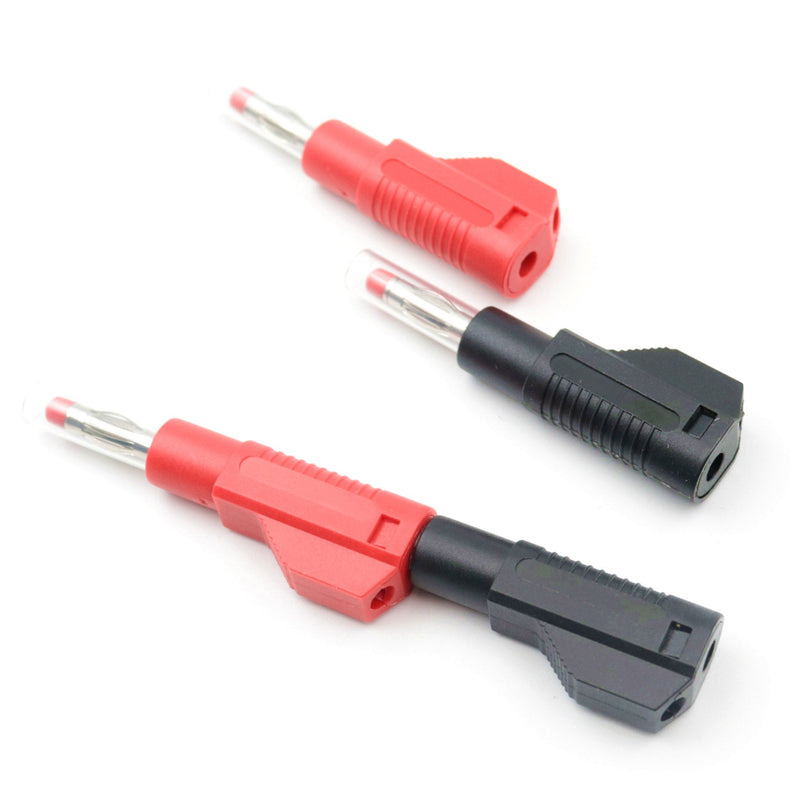 5Colors Retractable Sheath 4mm Banana Plug Male Stackable Wire Solder DIY Connectors Adapter for Electrical Testing 10Pcs 5 Colors