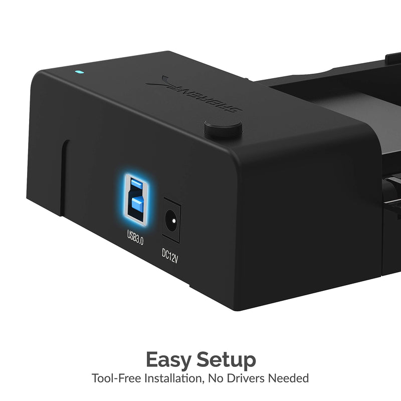 Sabrent USB 3.0 to SATA External Hard Drive Lay-Flat Docking Station for 2.5 or 3.5in HDD, SSD [Support UASP] (EC-DFLT) ORIGINAL