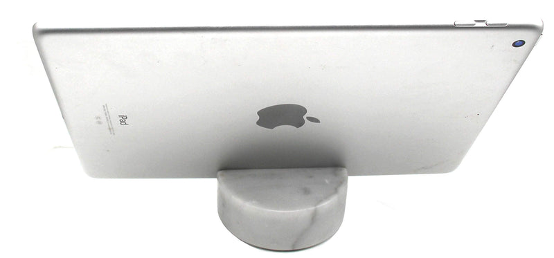 Fashciaga Luxurious Marble Cell Phone Stand Holder for Cellphone Tablet On Desk, Countertop, Table, Nightstand. Heavy Solid Real Stone Mobile Phone Stands