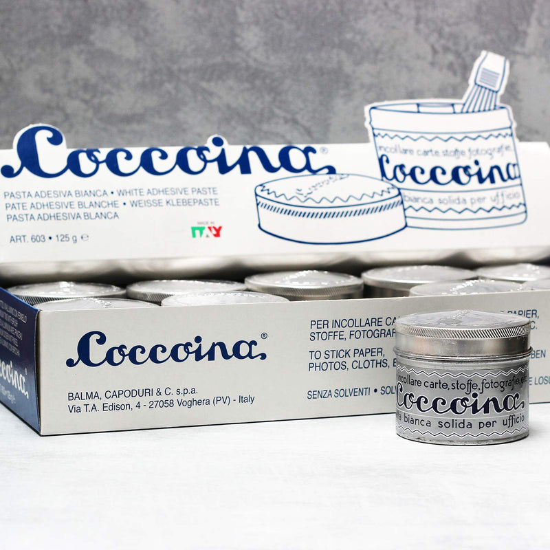 COCCOINA Iconic White Paste Tin with Brush - 125 Gram (4.4 Ounces) (1) 1