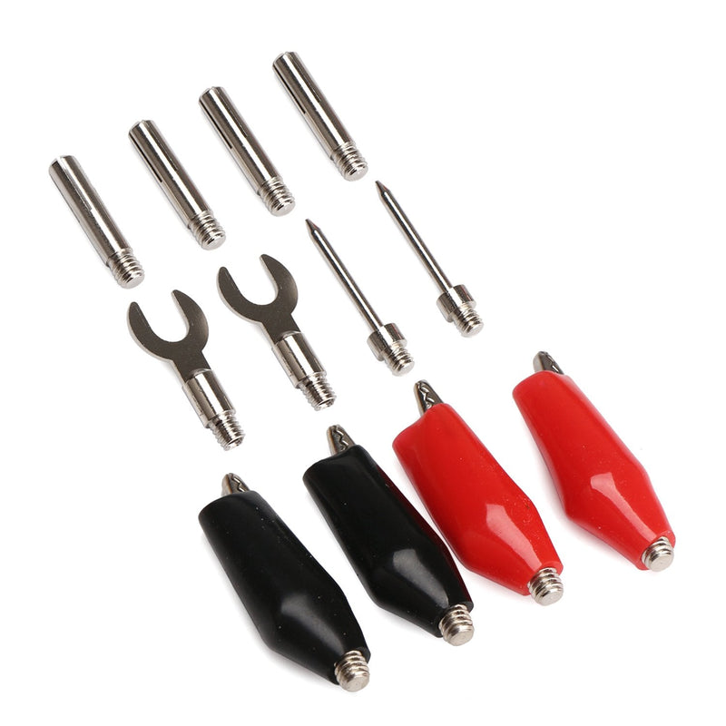 DROK® Multimeter Test Leads Kit, Replaceable Digital Multimeter Accessories, DMM Universal Combined Test Probes Cable Set, Banana Plugs Alligator Clips Replacements for Electronic Automotive