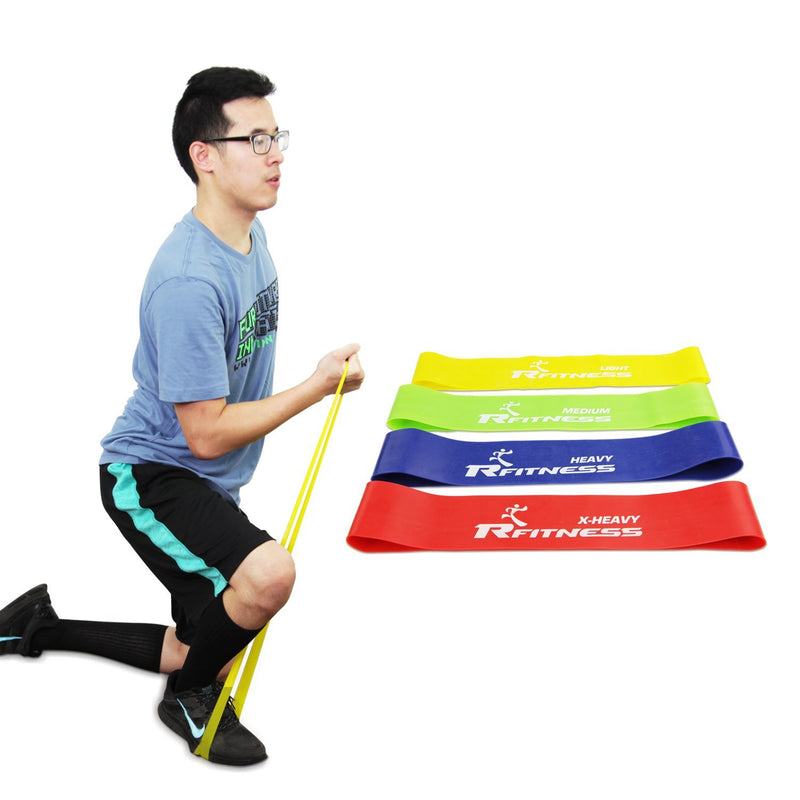 Furinno Rfitness Professional Loop Stretch Exercise Band 4-PC Set, RF1503-4