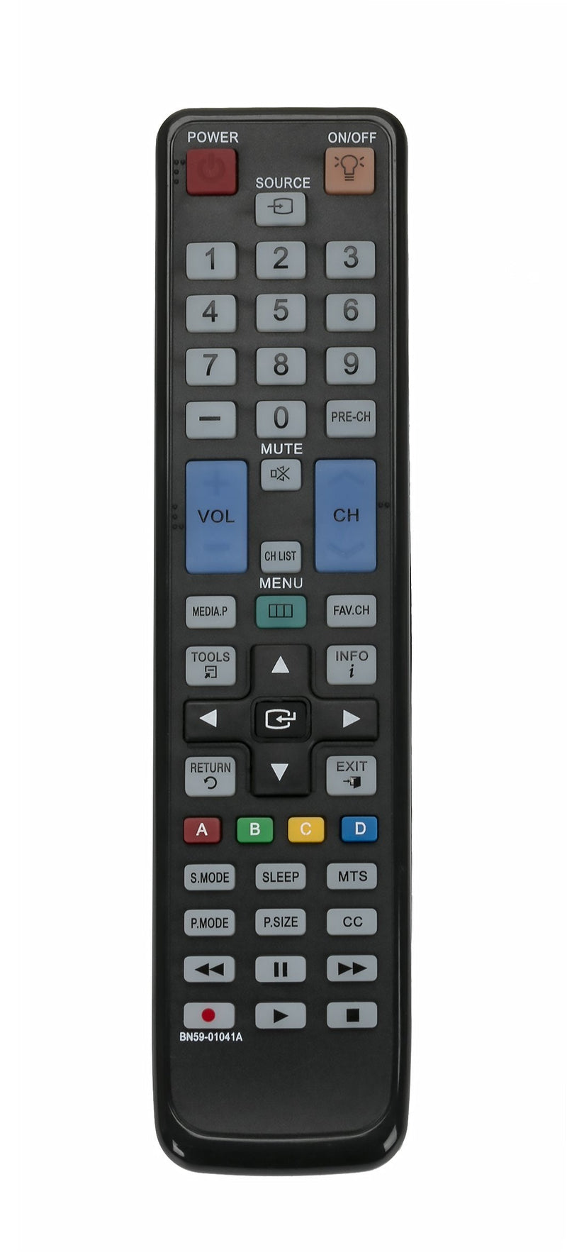 BN59-01041A Replace Remote for Samsung TVs LN46C630K1F LN46D610M4F LN37C550J1F LN32C550J1F LN40C550J1F LN40C610N1F LN40C630K1F PN50C590G4F PN58C550G1F PN63C550G1F PN63C590G4F