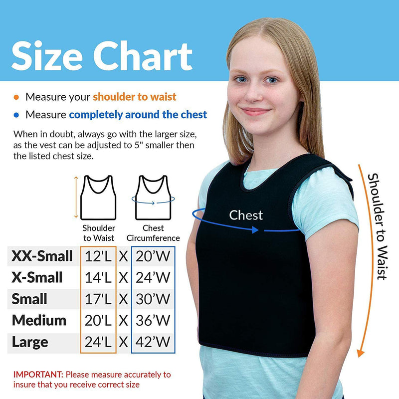 Special Supplies Sensory Compression Vest Deep Pressure Comfort for Autism, Hyperactivity, Mood Processing Disorders, Breathable, Form-Fitting, Kids and Adults (Black, Small 17x30 inches) Black Small (Pack of 1)
