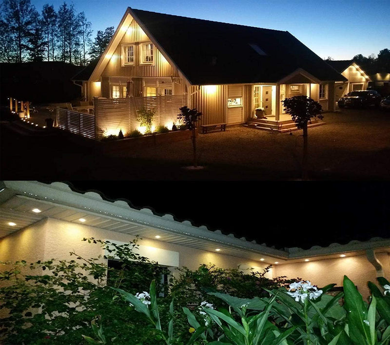 Set of 6 LED recessed floor lights outside DC12V 1W Ø45mm IP67 waterproof LED patio recessed spotlights patio kitchen garden recessed spots warm white warm white set of 6