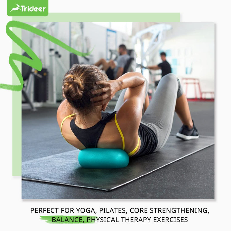 Trideer Pilates Ball 9 Inch Core Ball, Small Exercise Ball with Exercise Guide Barre Ball Bender Ball Mini Yoga Ball for Pilates, Yoga, Core Training, Physical Therapy, Balance, Stability, Stretching Turkis