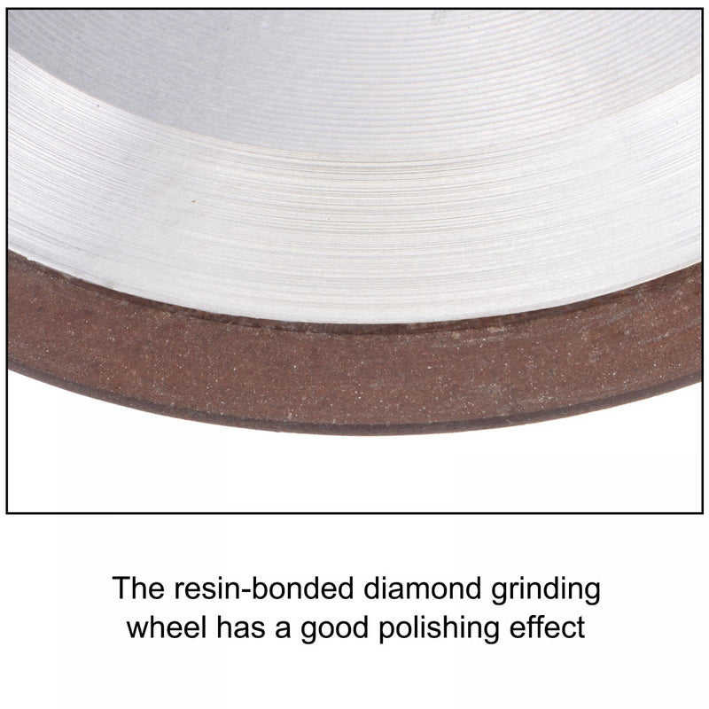 sourcing map 125mm Diamond Grinding Wheel 13mm Bore 150 Grit Carbide Metal Cutter