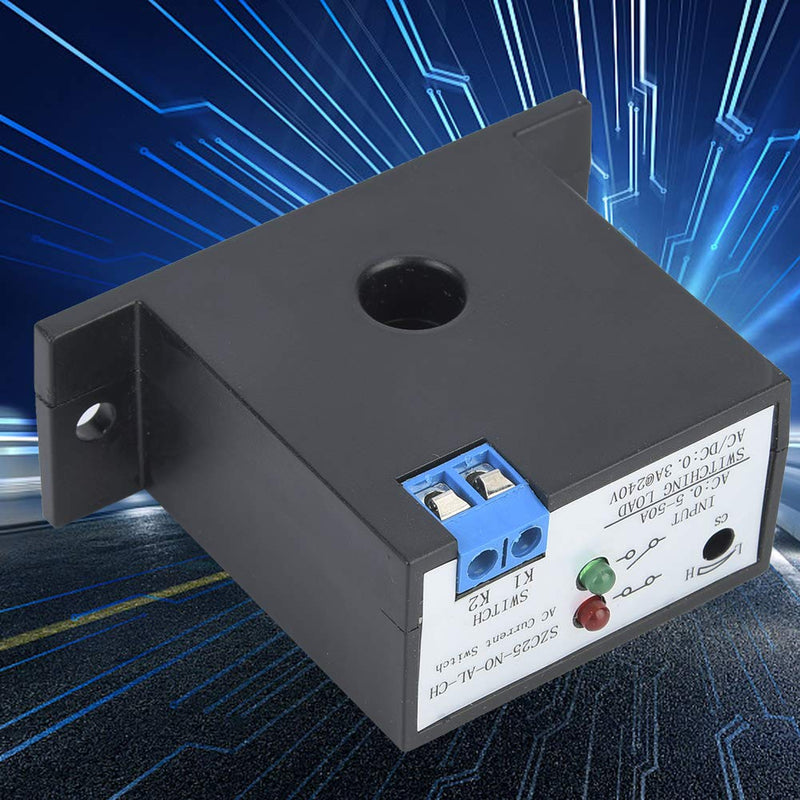 AC0.5-50A Current Switch,Current Relay,Normally Open Adjustable Current Sensing Switch SZC25-NO-AL-CH