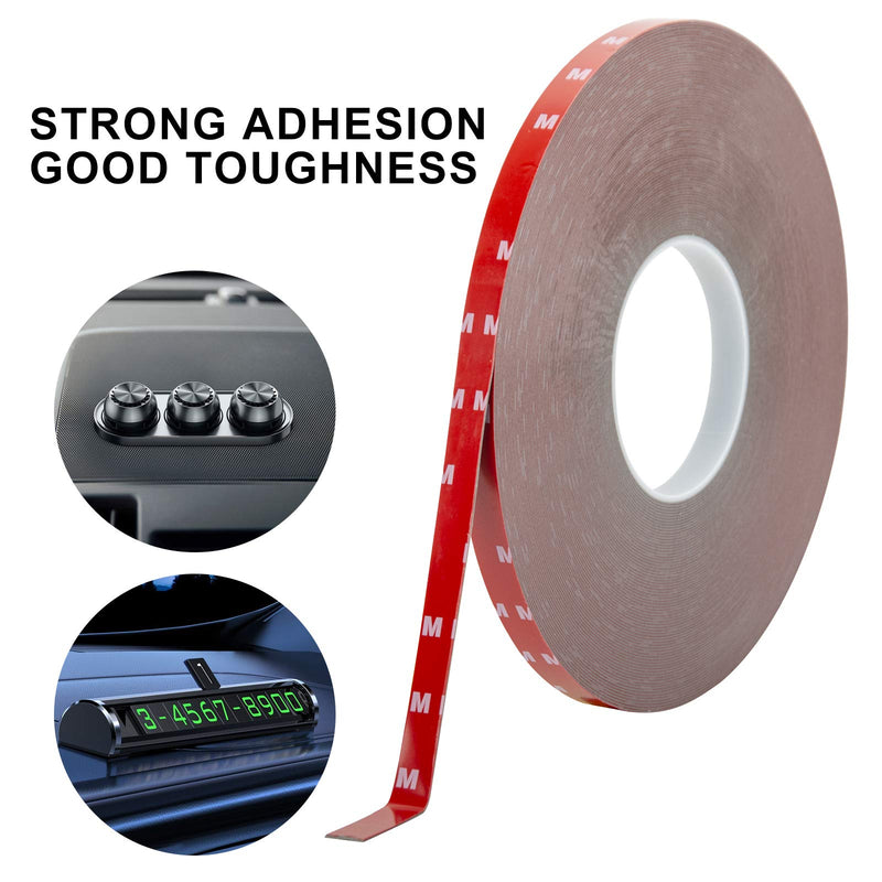 Double Sided Tape 0.47Inch x 108 Feet Heavy Duty Mounting Adhesive Multipurpose Waterproof Foam Tape for LED Strip Lights, Home Decor, Office Decor, Car Decor 0.47In x 108 Ft