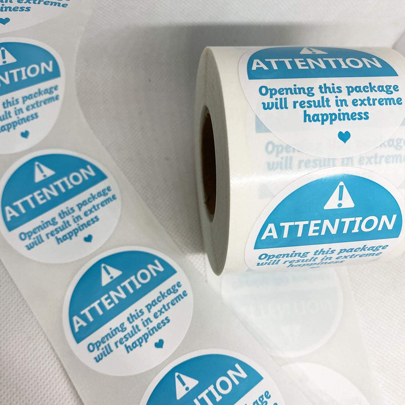 Packing Wrapping Envelope Seals Baking Stickers,Extreme Happiness Labels for Small Business,2 Inch 500 Pcs Per Roll