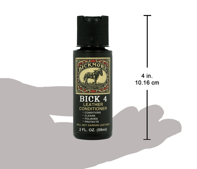 Bickmore Bick 4 Leather Conditioner 2oz - Best Since 1882 - Cleaner & Conditioner - Restore Polish & Protect All Smooth Finished Leathers 2 oz