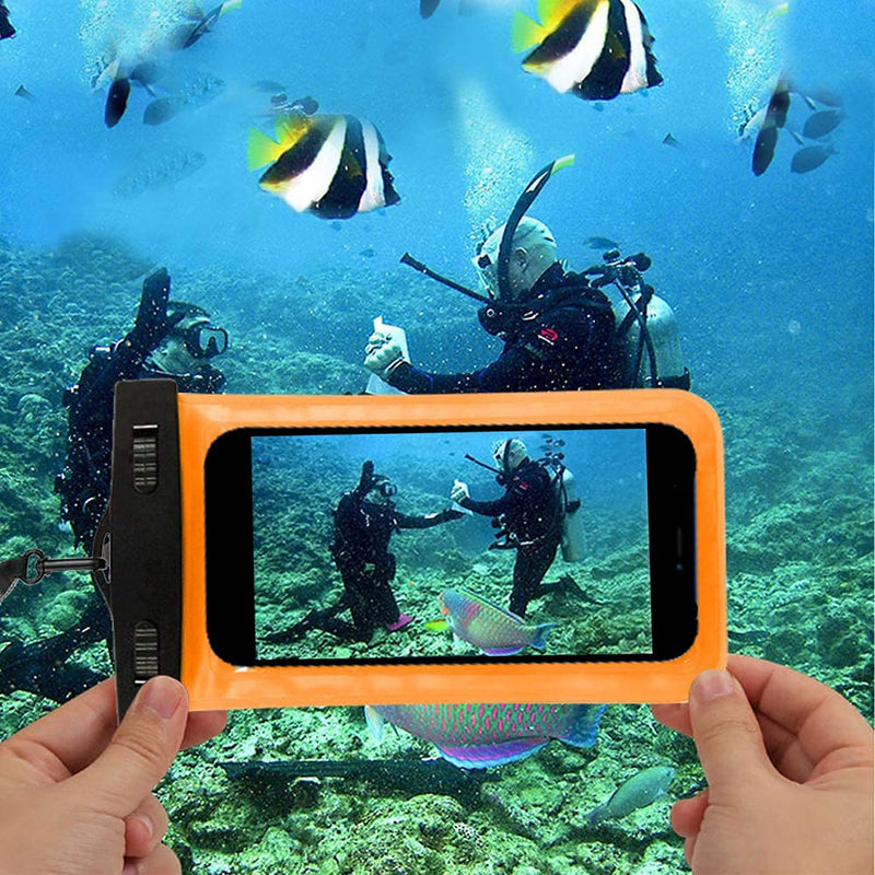 5 Pack Universal Waterproof Phone Pouch, Large Phone Dry Bag Waterproof Case for Apple iPhone 13 12 11 Pro Max XS Max XR X 8 7 6 Plus SE, Samsung S21 S20 S10,Note,Up to 6.7" Multicolor 1