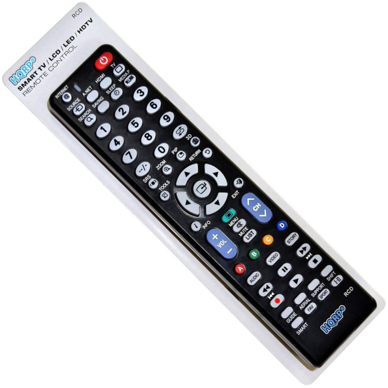 HQRP Remote Control Works with Samsung HP-S5033 HP-S5053 HP-S5073 HP-S6373 HP-T4234 HP-T4254 UN75F6400AFXZA UN65F6400AFXZA UN60F6400AFXZA UN55F6400AFXZA UN50F6400AFXZA LCD LED HD Smart TV