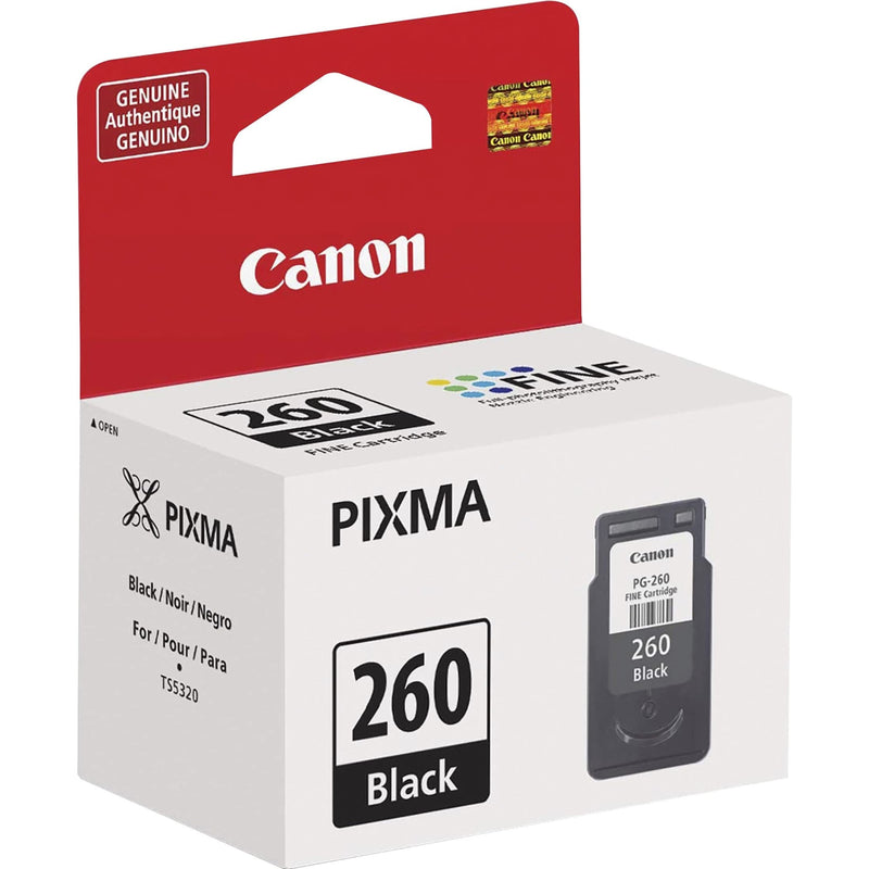 Canon PG-260 Black Ink Cartridge, Compatible to TR7020, TS6420, and TS5320 One Size