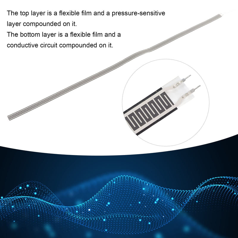 Thin film pressure sensor FlexBend sensor FSR sensor Thin film pressure sensor Force measuring resistor Force sensitive resistor 20 G - 10 Kg Polyester