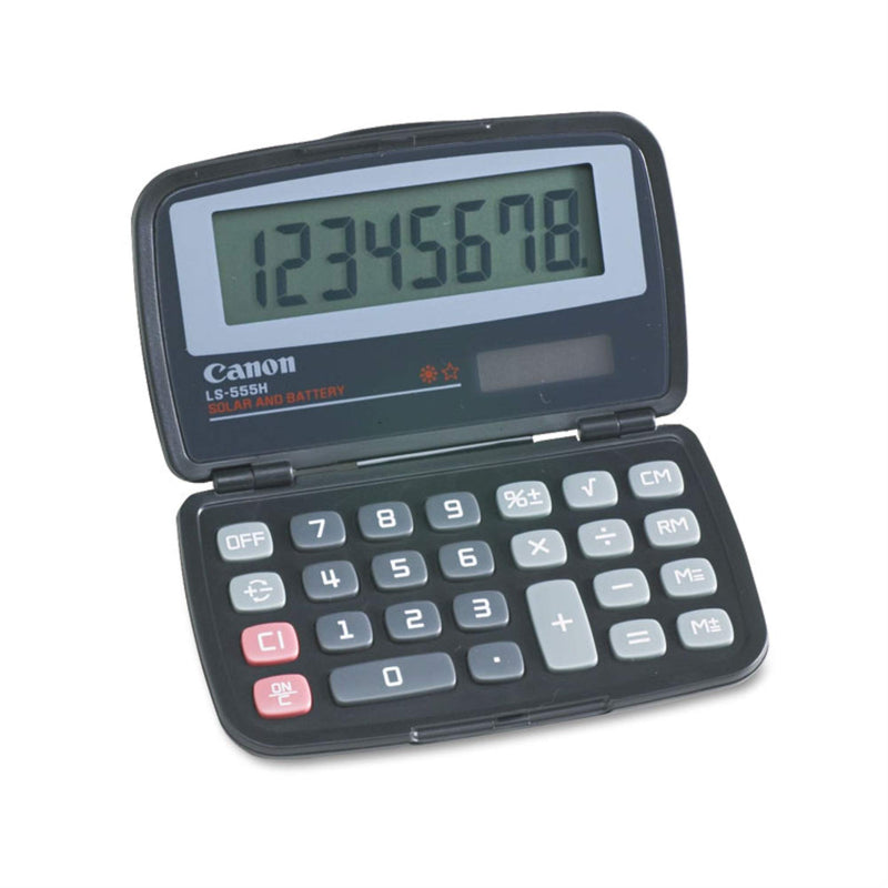 CANON Wide Format 4009A006AA LS555H Handheld Foldable Pocket Calculator, 8-Digit LCD