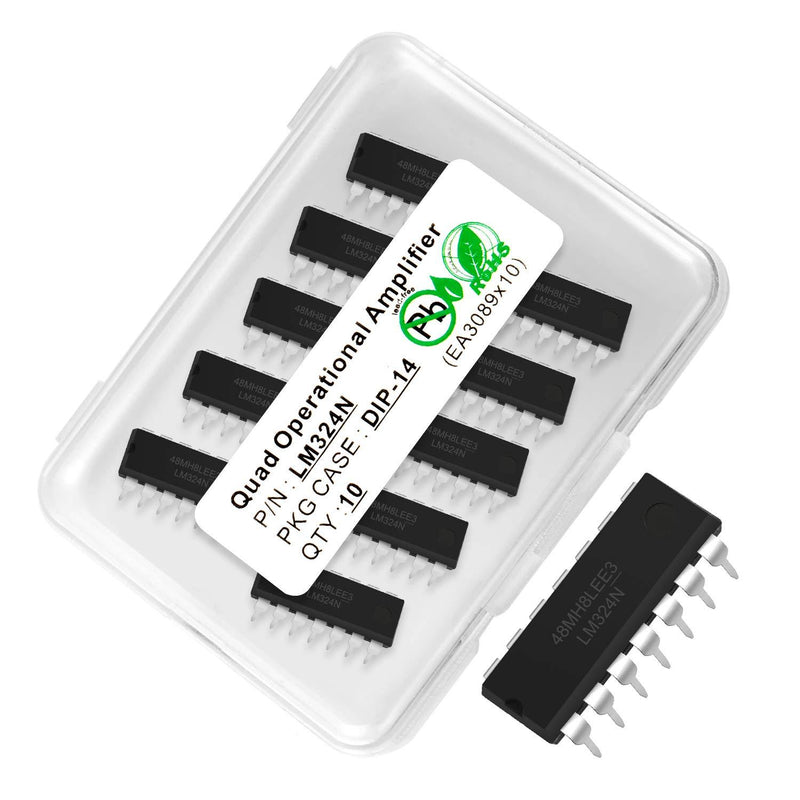 Chanzon 10pcs LM324N DIP-14 Adjustable Voltage Regulator Transistor 100nA