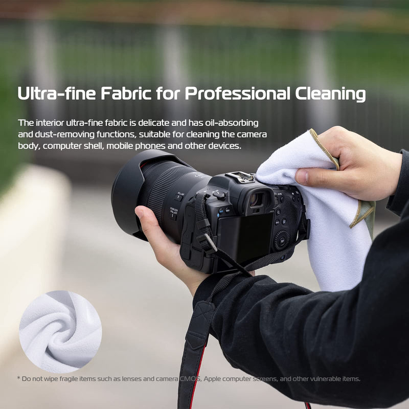 ULANZI Magic Universal Storage Cloth, Easy Wrapping and Safe Protection from Collissions， Bumping and Friction for Camera & Digital Accessories (35 * 35cm) Small-m