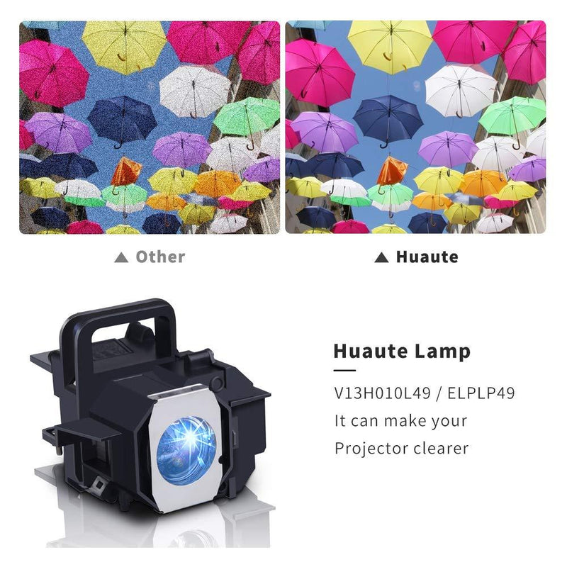 Huaute V13H010L49 Projector Lamp for Epson ELPLP49 PowerLite 9700UB 6500UB 8100 8345 8350 7100 9100 9350